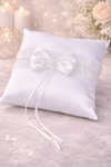 Eternabloom™ – Pearl Bow Bridal Ring Pillow