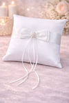 Eternabloom™ – Pearl Bow Bridal Ring Pillow