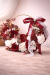 Eternabloom™ Crimson Halo Bridal Hoop Bouquet