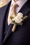 Eternabloom Ivory Heirloom Boutonniere