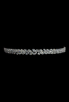 Slim Marquise Leaf Crystal Bridal Band - FB-CR84