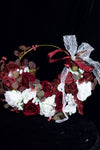 Eternabloom™ Crimson Halo Bridal Hoop Bouquet