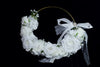 EternaBloom™ White Rose Bridal Hoop Bouquet