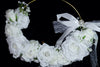 EternaBloom™ White Rose Bridal Hoop Bouquet
