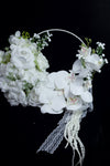 EternaBloom™ Ivory Orchid Hoop Bouquet