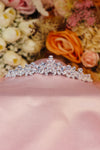 Fern Mixed CZ Cluster Bridal Tiara – Silver Cascading Marquise & Teardrop Crown with No Base Rail & Organic Silhouette