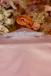 Blanc Triple Row Round CZ Bridal Headband – Silver Diamond Tennis Tiara with Oval Solitaire Centre & Full Crystal Coverage