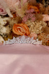 Constellation Mixed CZ Bridal Tiara – Silver Marquise & Oval Cluster Crown with Open Starburst Centre & Graduated Silhouette