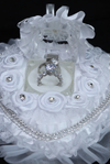 Premium Heart Rose Ring Box with Crystal Display - FB-RB12