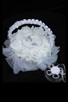 White Rose Basket Ring Box - FB-RB10