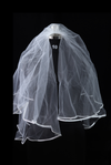 Classic Satin-Edge Two-Layer Bridal Veil - FB-V19