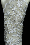 Premium Floral Pearl Lace Bridal Hand Glove - FB-HG11