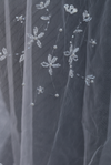 Classic Beaded Floral Short Bridal Veil - FB-V04