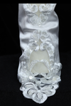 Elegant Satin & Lace Cutwork Bridal Hand Glove - FB-HG17